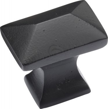 Click Here To Enlarge This Photo Of FB2232 M.Marcus Black Iron Rustic Cabinet Knob Pyramid Design 35mm