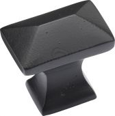 FB2232 M.Marcus Black Iron Rustic Cabinet Knob Pyramid Design 35mm