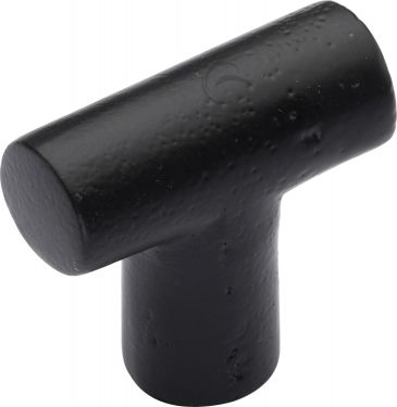 Click Here To Enlarge This Photo Of FB2234 M.Marcus Black Iron Rustic Cabinet Knob T Shaped Design 35mm