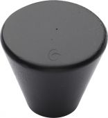 FB3189 32 M.Marcus Black Iron Rustic Cabinet Knob Round Cone Design 32mm