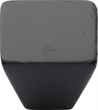 Click Here To Enlarge This Photo Of FB3191 32 M.Marcus Black Iron Rustic Cabinet Knob Square Cone Design 32mm