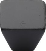 FB3191 32 M.Marcus Black Iron Rustic Cabinet Knob Square Cone Design 32mm