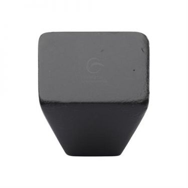 Click Here To Enlarge This Photo Of FB3191 38 M.Marcus Black Iron Rustic Cabinet Knob Square Cone Design 38mm