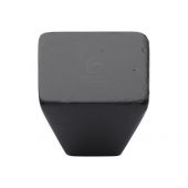 FB3191 38 M.Marcus Black Iron Rustic Cabinet Knob Square Cone Design 38mm