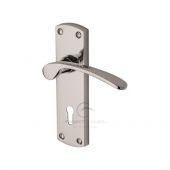 PR400-PC M.Marcus Project Hardware Door Handle Lever Lock Luca Design Polished Chrome Finish
