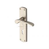 PR400-SN M.Marcus Project Hardware Door Handle Lever Lock Luca Design Satin Nickel Finish