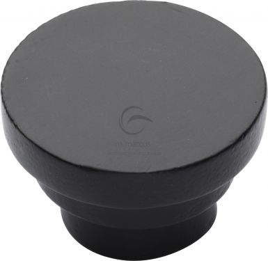 Click Here To Enlarge This Photo Of FB3624 32 M.Marcus Black Iron Rustic Cabinet Knob Round Stepped Design 32mm