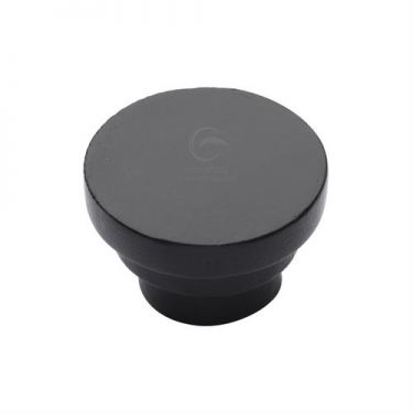 Click Here To Enlarge This Photo Of FB3624 38 M.Marcus Black Iron Rustic Cabinet Knob Round Stepped Design 38mm