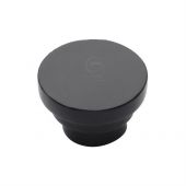 FB3624 38 M.Marcus Black Iron Rustic Cabinet Knob Round Stepped Design 38mm