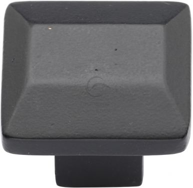 Click Here To Enlarge This Photo Of FB3625 M.Marcus Black Iron Rustic Cabinet Knob Trapezoid Design 32mm
