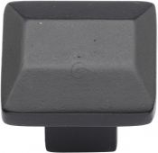 FB3625 M.Marcus Black Iron Rustic Cabinet Knob Trapezoid Design 32mm