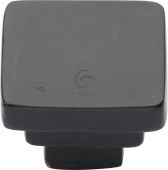 FB3672 32 M.Marcus Black Iron Rustic Cabinet Knob Square Stepped Design 32mm
