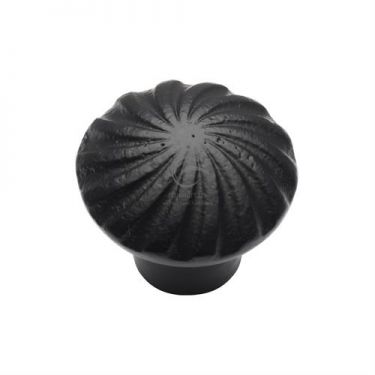Click Here To Enlarge This Photo Of FB3891 38 M.Marcus Black Iron Rustic Cabinet Knob Wheel Design 38mm