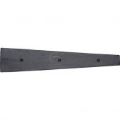 FB416 308 M.Marcus Black Iron Rustic Dummy Strap Hinge 12"