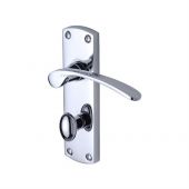 PR420-PC M.Marcus Project Hardware Door Handle For Bathroom Luca Design Polished Chrome Finish