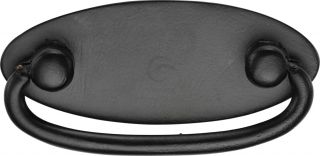 FB6266 M.Marcus Black Iron Rustic Oval Drop Pull