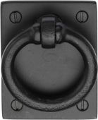 FB6367 M.Marcus Black Iron Rusticring Drop Pull on Plate