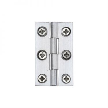 Click Here To Enlarge This Photo Of HG99-110-SC Heritage Brass Cabinet Hinge Brass 1 ½" Satin Chrome Finish