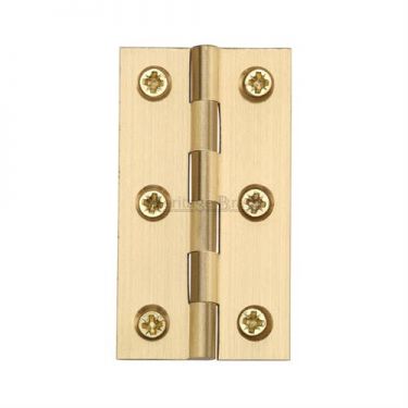 Click Here To Enlarge This Photo Of HG99-125-SB Heritage Brass Hinge Brass 3" x 1 ⅝" Satin Brass Finish