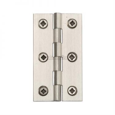 Click Here To Enlarge This Photo Of HG99-125-SN Heritage Brass Hinge Brass 3" x 1 ⅝" Satin Nickel Finish
