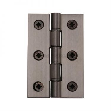 Click Here To Enlarge This Photo Of HG99-345-MB Heritage Brass Hinge Brass with Phosphor Washers 3" x 2" Matt Bronze Finish