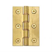 HG99-345-NB Heritage Brass Hinge Brass with Phosphor Washers 3" x 2" Natural Brass Finish