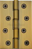 HG99-350-AT Heritage Brass Hinge Brass with Phosphor Washers 4" x 2 ⅝" Antique Brass Finish