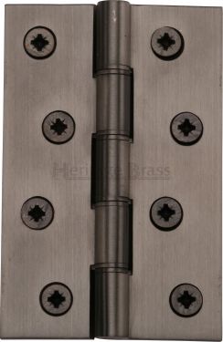 Click Here To Enlarge This Photo Of HG99-350-MB Heritage Brass Hinge Brass with Phosphor Washers 4" x 2 ⅝" Matt Bronze Finish