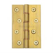 HG99-350-NB Heritage Brass Hinge Brass with Phosphor Washers 4" x 2 ⅝" Natural Brass Finish