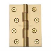 HG99-355-SB Heritage Brass Hinge Brass with Phosphor Washers 4" x 3" Satin Brass Finish