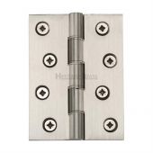 HG99-355-SN Heritage Brass Hinge Brass with Phosphor Washers 4" x 3" Satin Nickel Finish