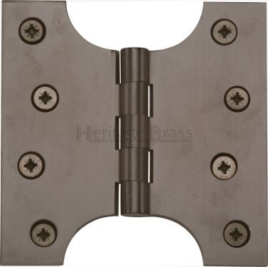 Click Here To Enlarge This Photo Of HG99-385-MB Heritage Brass Parliament Hinge Brass 4" x 2" x 4" Matt Bronze Finish