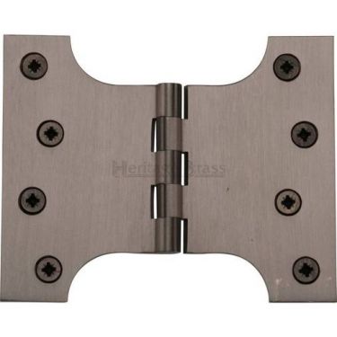 Click Here To Enlarge This Photo Of HG99-390-MB Heritage Brass Parliament Hinge Brass 4" x 3" x 5" Matt Bronze Finish