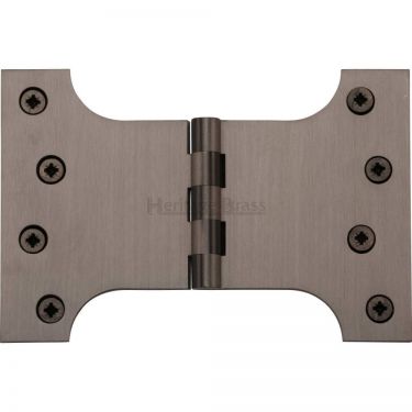 Click Here To Enlarge This Photo Of HG99-395-MB Heritage Brass Parliament Hinge Brass 4" x 4" x 6" Matt Bronze Finish