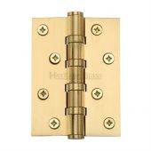 HG99-400-SB Heritage Brass Ball Bearing Hinge 4" x 3" Satin Brass Finish