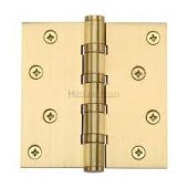 HG99-405-SB Heritage Brass Ball Bearing Hinge 4" x 4" Satin Brass Finish