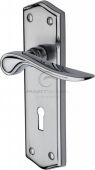 PR2400-AP M.Marcus Project Hardware Door Handle Lever Lock Chester Design Apollo Finish