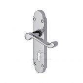 PR500-PC M.Marcus Project Hardware Door Handle Lever Lock Milton Design Polished Chrome Finish