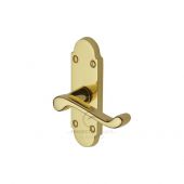 PR505-PB M.Marcus Project Hardware Door Handle Lever Latch Milton Short Design Polished Brass Finish