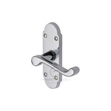Click Here To Enlarge This Photo Of PR505-PC M.Marcus Project Hardware Door Handle Lever Latch Milton Short Design Polished Chrome Finish
