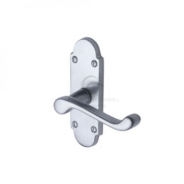 Click Here To Enlarge This Photo Of PR505-SC M.Marcus Project Hardware Door Handle Lever Latch Milton Short Design Satin Chrome Finish
