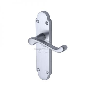Click Here To Enlarge This Photo Of PR510-SC M.Marcus Project Hardware Door Handle Lever Latch Milton Design Satin Chrome Finish