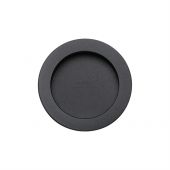 RD2322-BLK M.Marcus Sliding Door Round Flush Pulls Black Matt