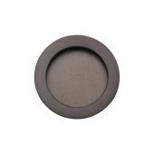RD2322-MB M.Marcus Sliding Door Round Flush Pulls Matt Bronze