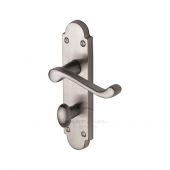 PR520-SC M.Marcus Project Hardware Door Handle For Bathroom Milton Design Satin Chrome Finish