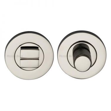 Click Here To Enlarge This Photo Of RS2030K-PNF Heritage Brass Thumbturn & Emergency Release Polished Nickel Finish