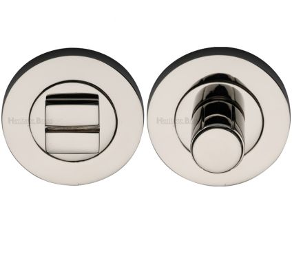 Click Here To Enlarge This Photo Of RS2030-PNF Heritage Brass Thumbturn & Emergency Release Polished Nickel Finish