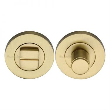 Click Here To Enlarge This Photo Of RS2030-SB Heritage Brass Thumbturn & Emergency Release Satin Brass Finish