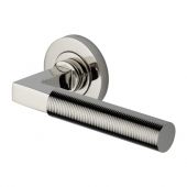 RS2261-PNF Heritage Brass Door Handle Lever on Rose Spectral Design Polished Nickel Finish