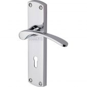 SC-400-PC M.Marcus Sorrento Door Handle Lever Lock Luca Design Polished Chrome Finish